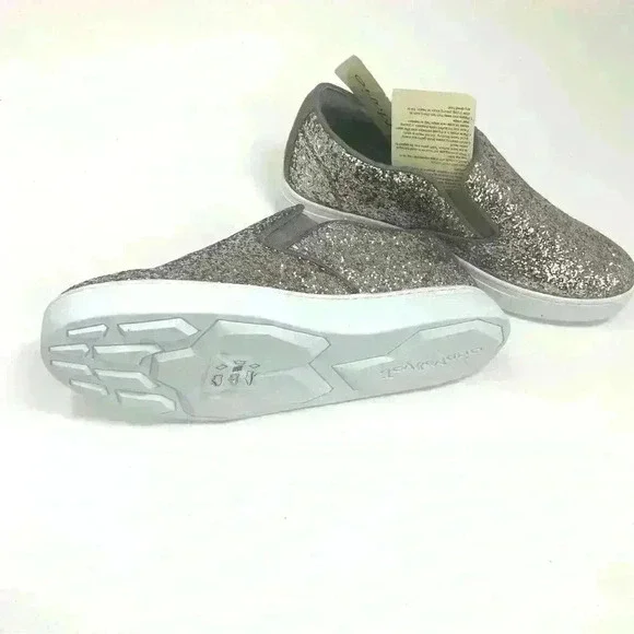 Joy and Mario Silver sparkle Espadrilles NWT EU 37.5 US 7 - Picture 3 of 8